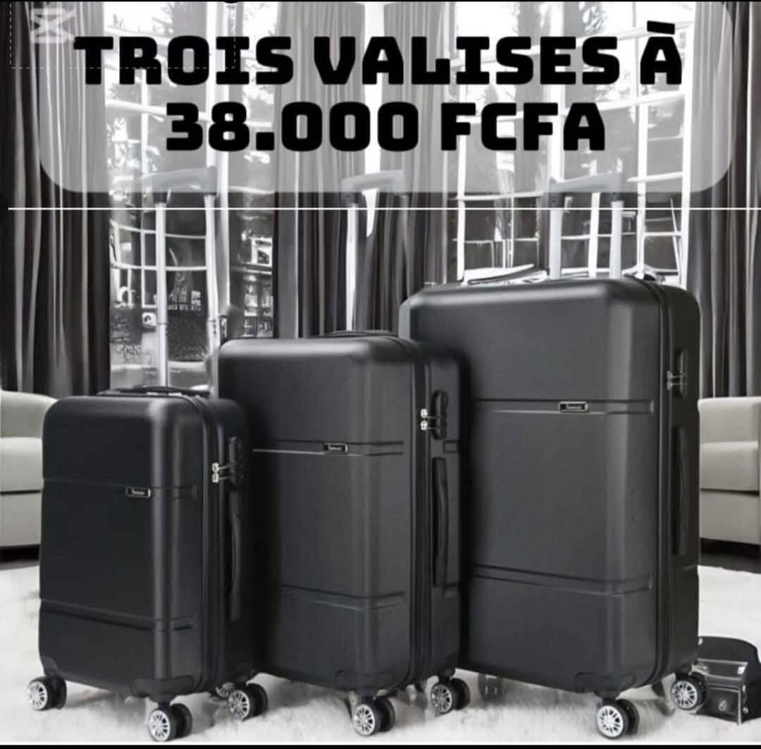 Ensemble 3 valise gomme