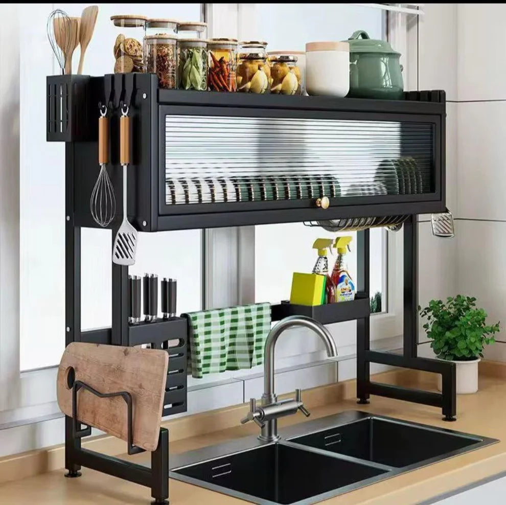 Égouttoir à assiettes 80 cm – Anti-poussière